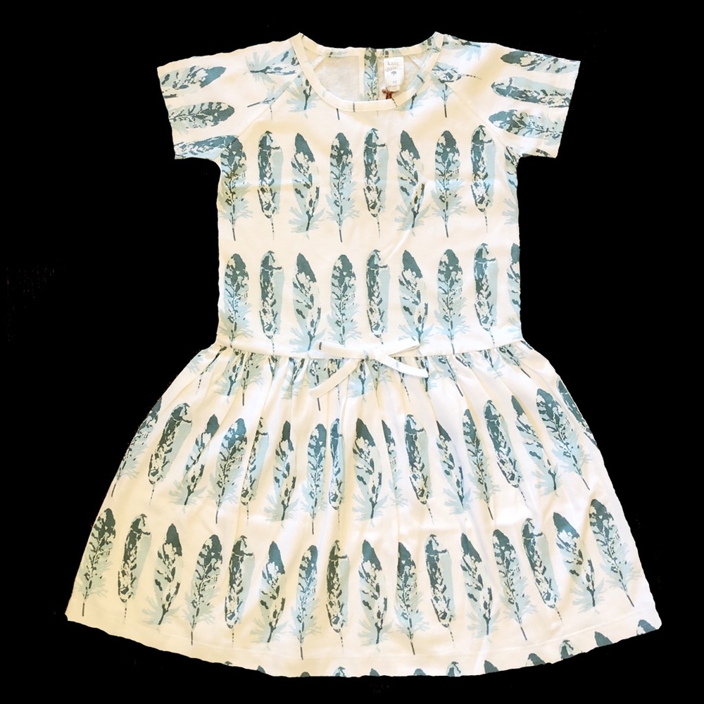 NWT Kate Quinn Organics Feather Dress SZ 6y